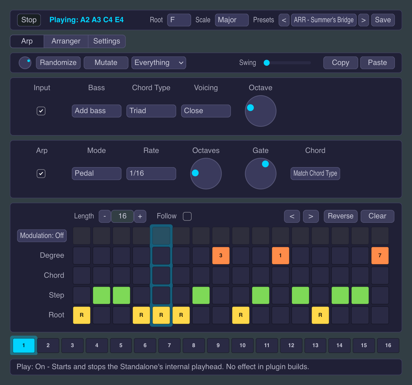 Little Arp Monster plugin interface