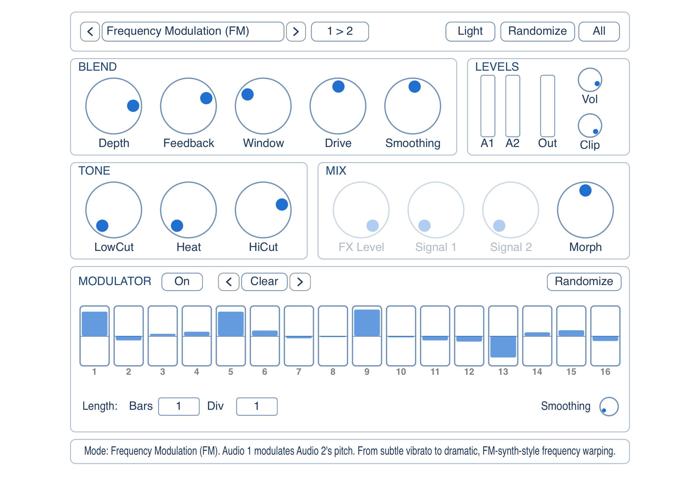 Wave Collider: main interface